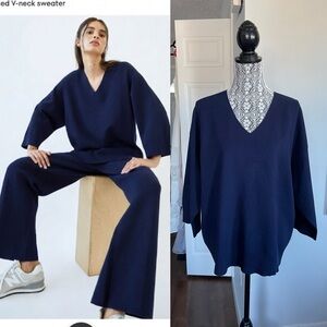 NWT Aritzia Oversized Souvenir Sweater. Indigo Blue. Small/Medium